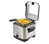 Mesko Home MS 4910 friteuse Unique 1,5 L Autonome 900 W Noir, Acier satin