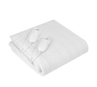 Mesko MS7420 Surmatelas Chauffant 2 Places 150x160cm, 3 Niveaux de Température, Chauffage Rapide, Chauffe Lit Electrique Double, Lavable, Protection Contre la Surchauffe, Blanc, 120W