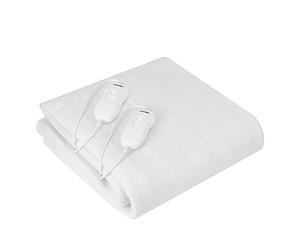 Mesko MS7420 Surmatelas Chauffant 2 Places 150x160cm, 3 Niveaux de Température, Chauffage Rapide, Chauffe Lit Electrique Double, Lavable, Protection Contre la Surchauffe, Blanc, 120W