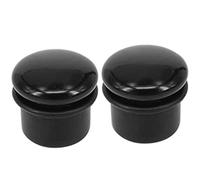 Mesnt 1 Paire Kit Ecarteur 14mm, Forme Ronde avec élastique Ear Gauges Elargisseur Piercing Bijoux Ecarteur en Acrylique, Noir