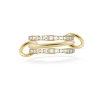 Mesnt Bague Acier Inoxydable Or, Ensemble de 3 bagues éternité empilables en Acier Inoxydable pour Femmes, Taille 54