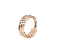 Mesnt Boucle D'Oreille Cartilage, 1pcs 16G Anneaux de nez percés Cercle multicouche poli en Acier inoxydable, Style 3-Or rose, 1.2x12mm