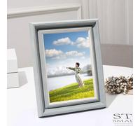 Mesnt Cadre Photo Grande Taille, 20.3x25.3cm Gris Bleu Rectangle Cadre Pour Famille, Amis, Décoration Intérieure, Cadres photo, Mariage, Horizontal et vertical, Table, PS et MDF et Acrylique