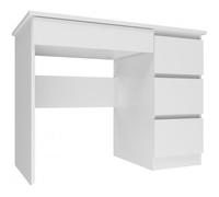 MESO - Bureau droit style moderne bureau/chambre d’ado - 98x51x76 cm - 4 tiroirs