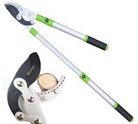 Mesoga Élagueur télescopique à 5 sections 66-104 cm, lame à enclume SK-5 avec poignées à action composée, capacité de coupe de 5,1 cm