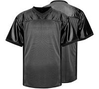 MESOSPERO Maillot de football en maille vierge pour entraînement - Noir blanc et rouge, noir, Taille S