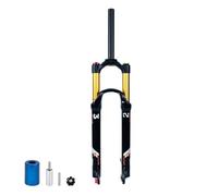 MESOVFCA Fourche à Suspension pneumatique VTT 26/27,5/29, Blocage Manuel/Couronne, Tube Droit, réglage du Rebond 28,6 mm, Amortisseur à gaz 9 mm, débattement 140 mm