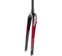 MESOVFCA Fourche de vélo Gravel Rigide en Fibre de Carbone 700C, Tube Droit/coupé 1-1/8, Frein à Disque, Fourche de vélo de Route légère, Fourche Rigide QR 9 mm