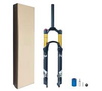 MESOVFCA Fourche pneumatique VTT 26/27,5/29 Pouces, Fourche Amortisseur de vélo, Verrouillage à Distance, Tube Droit 28,6 mm, Frein à Disque 9 mm, Fourche Avant VTT, débattement 140 mm