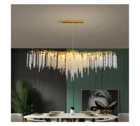 MESOVFCA Lustre Suspendu Moderne à LED avec Pampilles en Cristal et Branches, idéal pour la Salle à Manger, Le Salon et la décoration intérieure, Ambiance chaleureuse.
