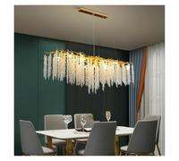 MESOVFCA Lustre Suspendu Moderne à LED avec Pampilles en Cristal et Branches, idéal pour la Salle à Manger, Le Salon et la décoration intérieure, Ambiance chaleureuse.