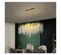 MESOVFCA Lustre Suspendu Moderne à LED avec Pampilles en Cristal et Branches, idéal pour la Salle à Manger, Le Salon et la décoration intérieure, Ambiance chaleureuse.