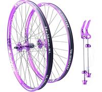 MESOVFCA Paire de Roues VTT pour Jantes en Alliage d'aluminium 26/27,5 Pouces, Freins à Disque à dégagement Rapide 100/135 mm, 120 clics, moyeux 32H pour Cassettes 7/8/9/10/11/12 Vitesses