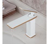 MESOVFCA Robinet de Salle de Bain Moderne en Jade Noir, mitigeur de lavabo à poignée Unique, élégant Robinet de lavabo