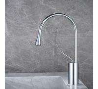 MESOVFCA Robinet de Salle de Bain Noir Jade, lavabo Eau Chaude/Eau Froide, Robinet de Cuisine pivotant en Laiton (Noir Central)