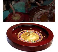 MESOVFCA Roulette en Bois avec roulements de précision de qualité Casino, Plateau tournant pour Jeux de Table de Loisirs à Domicile, Usage Professionnel ou soirées Entre Amis.