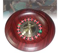 MESOVFCA Roulette en Bois avec roulements de précision de qualité Casino, Plateau tournant pour Jeux de Table de Loisirs à Domicile, Usage Professionnel ou soirées Entre Amis.
