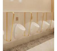MESOVFCA Séparateur de séparation pour urinoir Mural, écran de confidentialité pour urinoir, écran de séparation pour urinoir, écran de confidentialité pour Toilettes, Noir-2 pièces, Noir-2 pièces