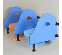 MESOVFCA Séparateur d'urinoir de Dessin animé pour Enfants, cloison de Toilette pour urinoir de Maternelle, cloison de Protection pour urinoir (Couleur : Bleu, Taille : 60 x 60 cm x 2 pièces)