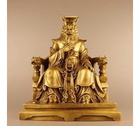 MESOVFCA Statue du Roi Dragon en Bronze Pur, Statue de Bouddha du Roi Dragon de Guangji Donghai, Statue du Roi Dragon des Quatre Mers en Bronze Coloré, Décoration, 22,5 x 15 x 29 cm, 2,3 kg