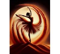 Mesribandy Broderie Cross stitch kit 11CT Toile pré-imprimée Danseuse DIY art kit de point de croix broderie adulte Décoration d'intérieur 50x70 cm