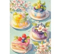 Mesribandy Broderie Cross stitch kit 11CT Toile pré-imprimée Gâteau coloré DIY art kit de point de croix broderie adulte Décoration d'intérieur 40x50 cm