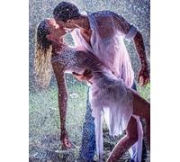 Mesribandy Kits De Peinture Au Diamant Pour Adultes Kits D'Art perles 5D Pour Débutants Baiser d'amour DIY Mosaïque Diamond-Painting Images Décor 40x50 cm