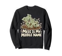 Mess is My Middle Name Muddy Pig Humour Sweatshirt
