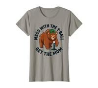 Mess with The T-Ball Get Mom Bear Mascotte Art T-Shirt