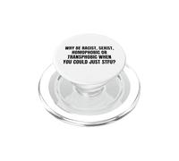 Message Audacieux Anti-Haine Just STFU Déclaration d'égalité Cadeaux PopSockets PopGrip pour MagSafe