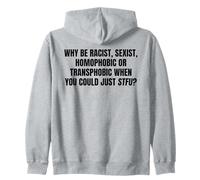 Message Audacieux Anti-Haine Just STFU Déclaration d'égalité Cadeaux Sweat à Capuche