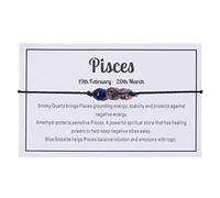 Message Bracelet Perle Bracelet Femmes Bijoux bénédiction perlée signe astrologique Bracelet bijoux de cadeaux Bracelet précieuse Bracelet perlé Bracelet Perlé Maman Bracelets Anneaux (B, One Size)