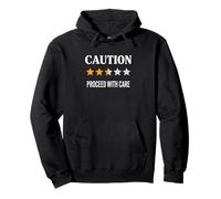 Message « Caution Proceed with Care » de Sensibilisation à la sécurité Sweat à Capuche