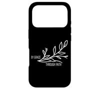 Message chrétien inspirant par Grace Through Hope Coque pour iPhone 17 Pro