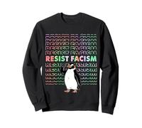 Message d'activisme pingouin contre le facisme Sweatshirt