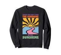 Message d'autonomisation optimiste rétro et vibrant, Be the Sunshine Sweatshirt