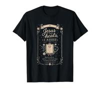 Message de bienveillance Vintage pour infirmière chrétienne T-Shirt Graphique avec Valeur, Homme, Noir, L