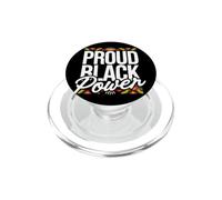 Message de fierté culturelle et de Pouvoir Noir PopSockets PopGrip pour MagSafe