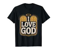 Message de Foi inspirant « I Love God » T-Shirt Graphique avec Valeur