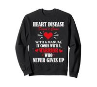 Message de Force Cardiaque pour Le Soutien des Maladies cardiaques Sweatshirt