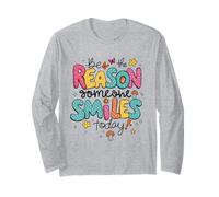 Message de gentillesse Positive Be The Reason Someone Smiles Today Manche Longue