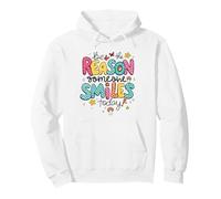 Message de gentillesse Positive Be The Reason Someone Smiles Today Sweat à Capuche