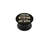 Message de Mariage pour Mari chrétien, épouse, Foi, Amour PopSockets PopGrip Adhésif