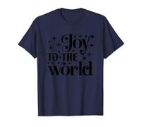 Message de Noël Joy to The World T-Shirt