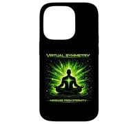 Message de symétrie virtuelle de l'art de méditation Cosmique éternité Coque pour iPhone 14 Pro