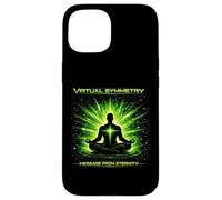 Message de symétrie virtuelle de l'art de méditation Cosmique éternité Coque pour iPhone 15