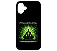 Message de symétrie virtuelle de l'art de méditation Cosmique éternité Coque pour iPhone 16 Plus