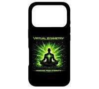 Message de symétrie virtuelle de l'art de méditation Cosmique éternité Coque pour iPhone 17 Pro
