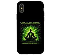 Message de symétrie virtuelle de l'art de méditation Cosmique éternité Coque pour iPhone X/XS