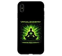 Message de symétrie virtuelle de l'art de méditation Cosmique éternité Coque pour iPhone XS Max